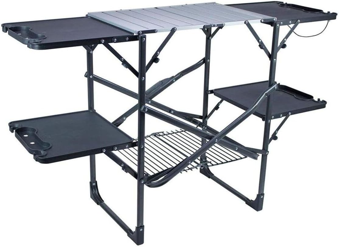 Folding Picnic Table - Meja Dapur Lipat Portabel untuk Berkemah