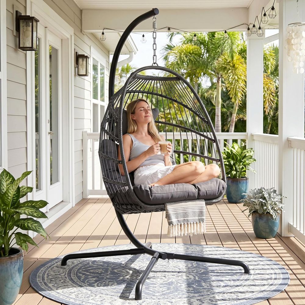 Hanging Egg Chair - Kursi Ayun Gantung Telur Tahan Lama