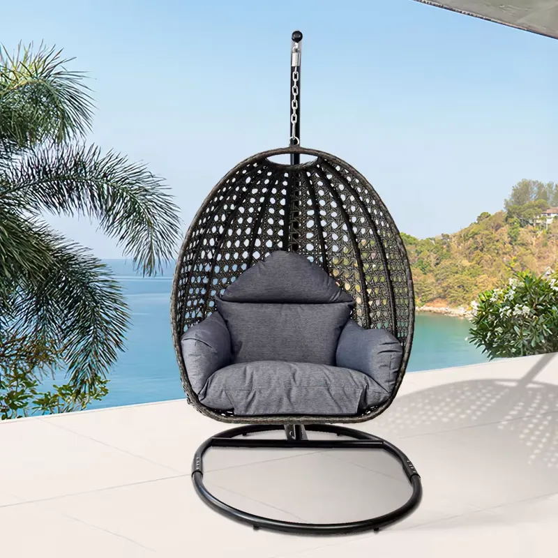 Hanging Egg Chair - Kursi Gantung Rotan Bentuk Telur Warna