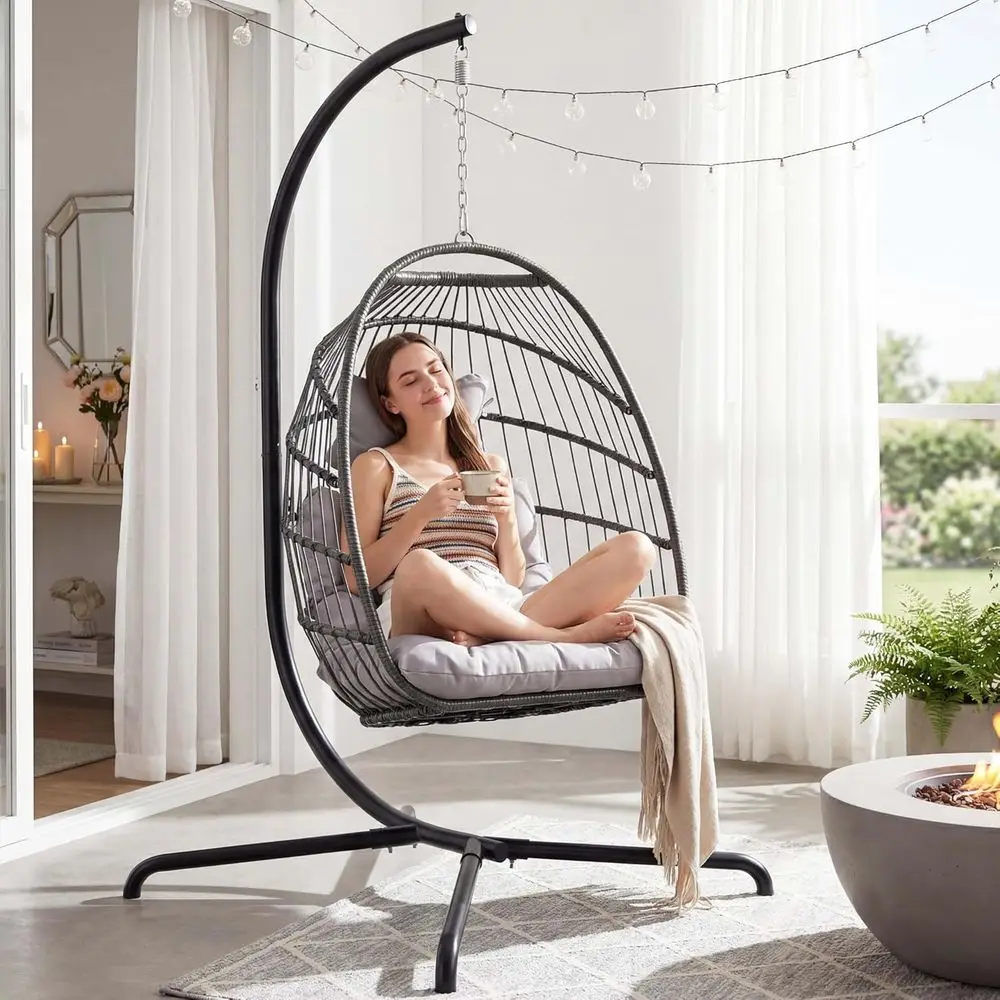 Hanging Egg Chair - Kursi Gantung Telur Indoor Outdoor dengan