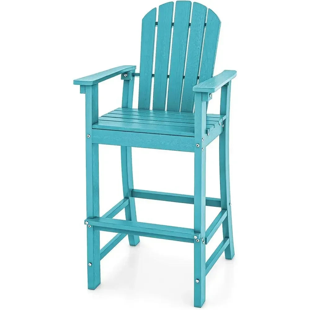 Outdoor Furniture Resin - Kursi Balkon Luar Ruangan dengan Sandaran