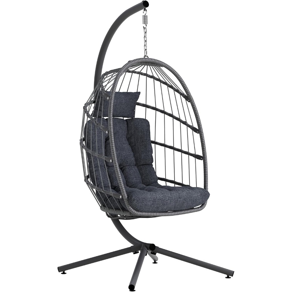 Hanging Egg Chair - Kursi Telur Gantung Outdoor dengan Penyangga,
