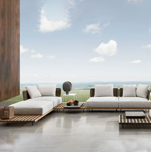 Outdoor Furniture Teak - # Sofa Luar Ruangan Patio Villa