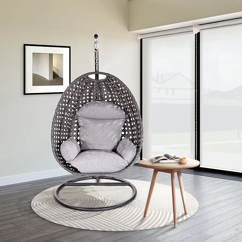 Hanging Egg Chair - Kursi Gantung Rotan Modern Mewah untuk