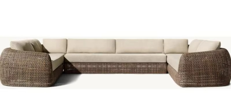 Sofa Seksional Modular Bentuk  - Outdoor Furniture In Sale ulasan dan harga