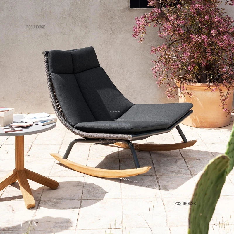 ✿ 。 Kursi Goyang Balkon Rotan  - Outdoor Furniture Japanese Style ulasan dan harga