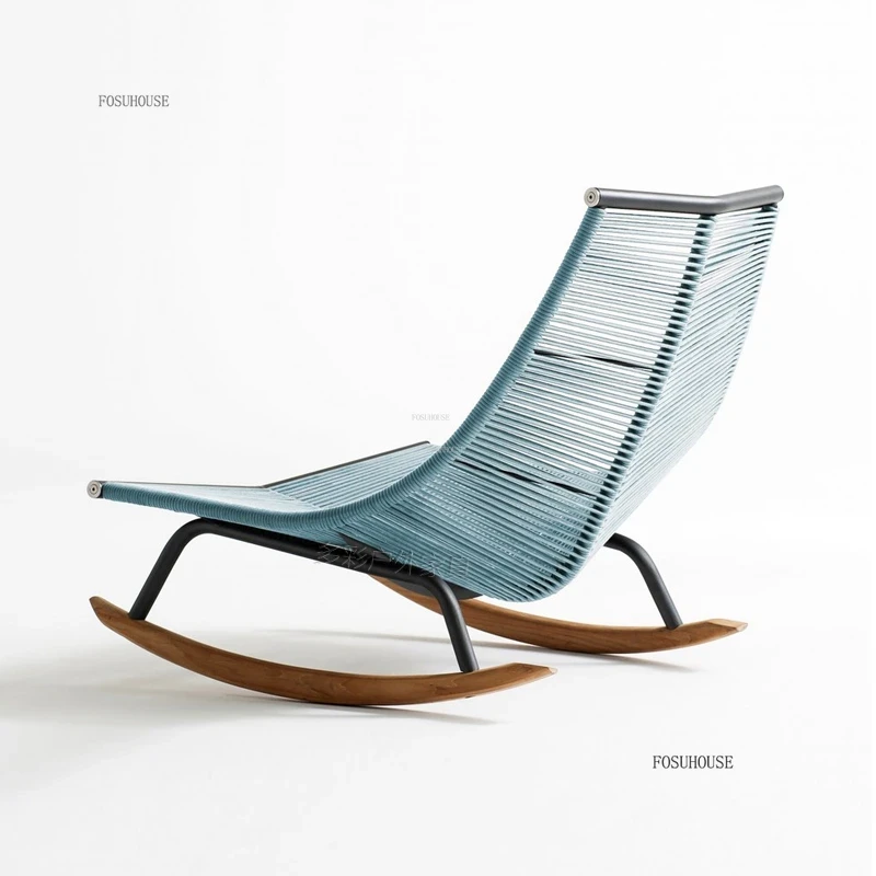 ✿ 。 Kursi Goyang Balkon Rotan  - Outdoor Furniture Japanese Style ulasan dan harga