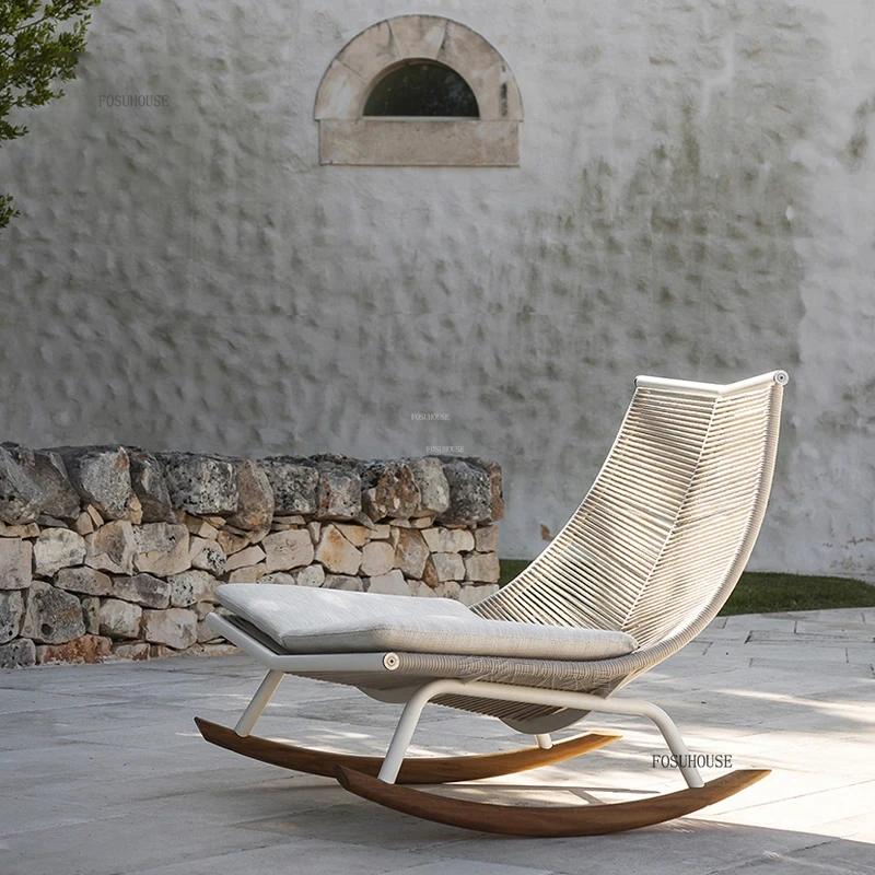 ✿ 。 Kursi Goyang Balkon Rotan  - Outdoor Furniture Japanese Style ulasan dan harga