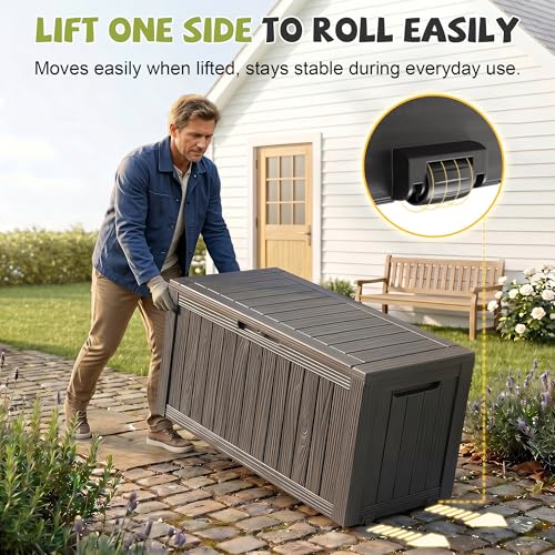 Kotak Penyimpanan Resin Tahan  - Outdoor Furniture Resin ulasan dan harga