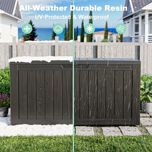 Kotak Penyimpanan Resin Tahan  - Outdoor Furniture Resin ulasan dan harga