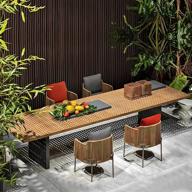 Set Furnitur Taman Kayu Tahan  - Outdoor Furniture Italian ulasan dan harga