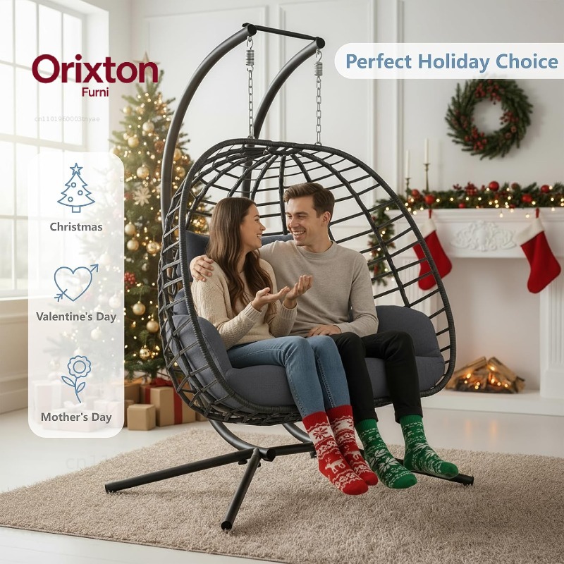 Kursi Ayun Gantung Ganda denga - Hanging Egg Chair ulasan dan harga