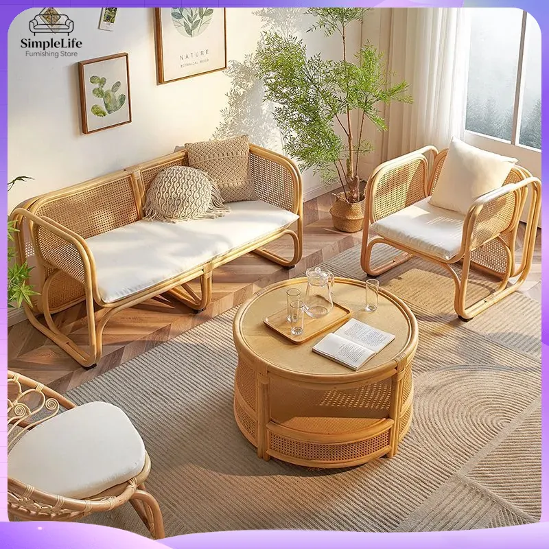 Set Sofa Rotan Gaya Jepang unt - Outdoor Furniture Japanese Style ulasan dan harga