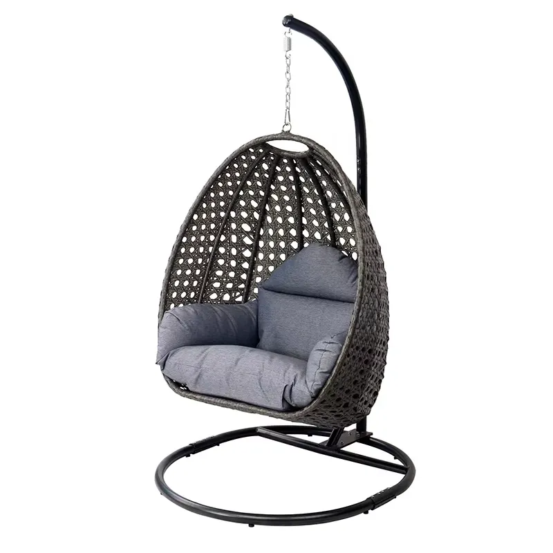 Kursi Gantung Rotan Bentuk Tel - Hanging Egg Chair ulasan dan harga