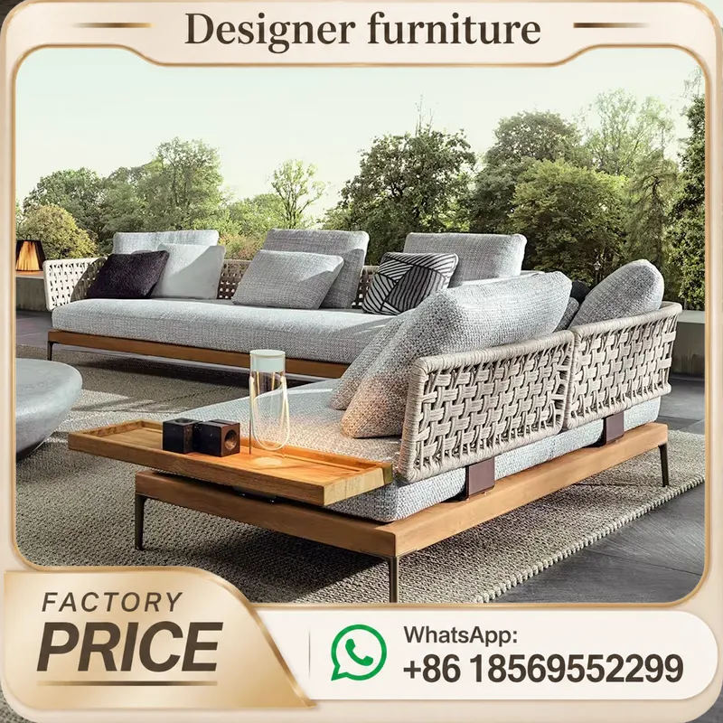 Set Sofa Anyaman Tali Luar Rua - Outdoor Furniture Teak ulasan dan harga