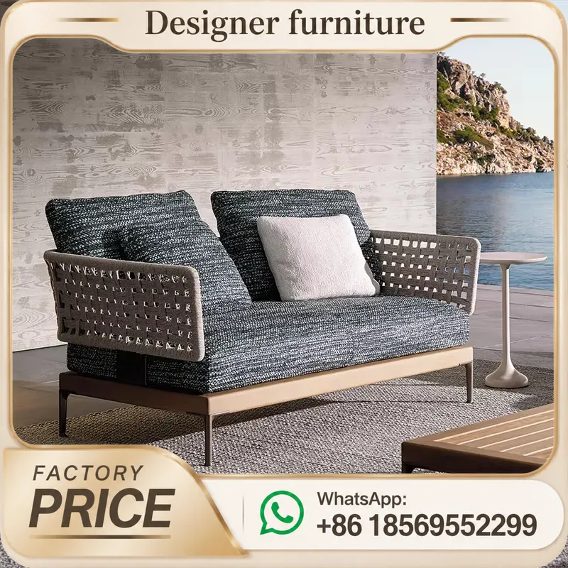 Set Sofa Anyaman Tali Luar Rua - Outdoor Furniture Teak ulasan dan harga