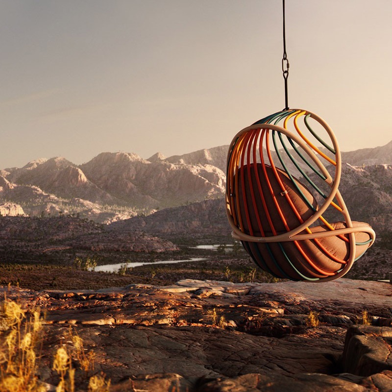 Kursi Ayun Gantung Bentuk Telu - Hanging Egg Chair ulasan dan harga