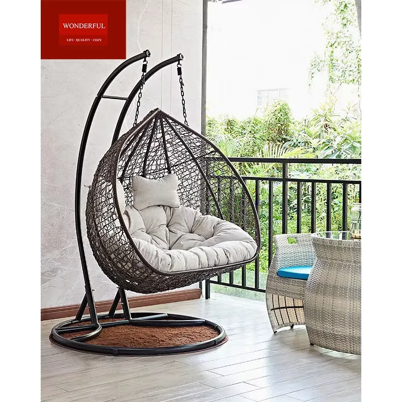 Kursi Gantung Rotan Ruang Tamu - Hanging Egg Chair ulasan dan harga