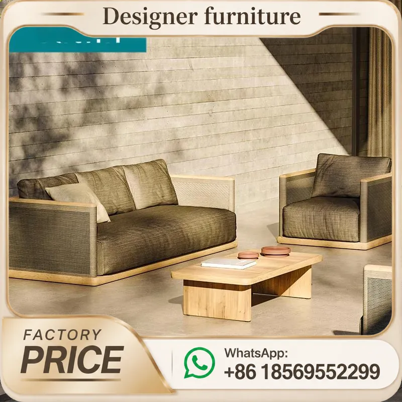 Set Sofa Anyaman Tali Luar Rua - Outdoor Furniture Teak ulasan dan harga