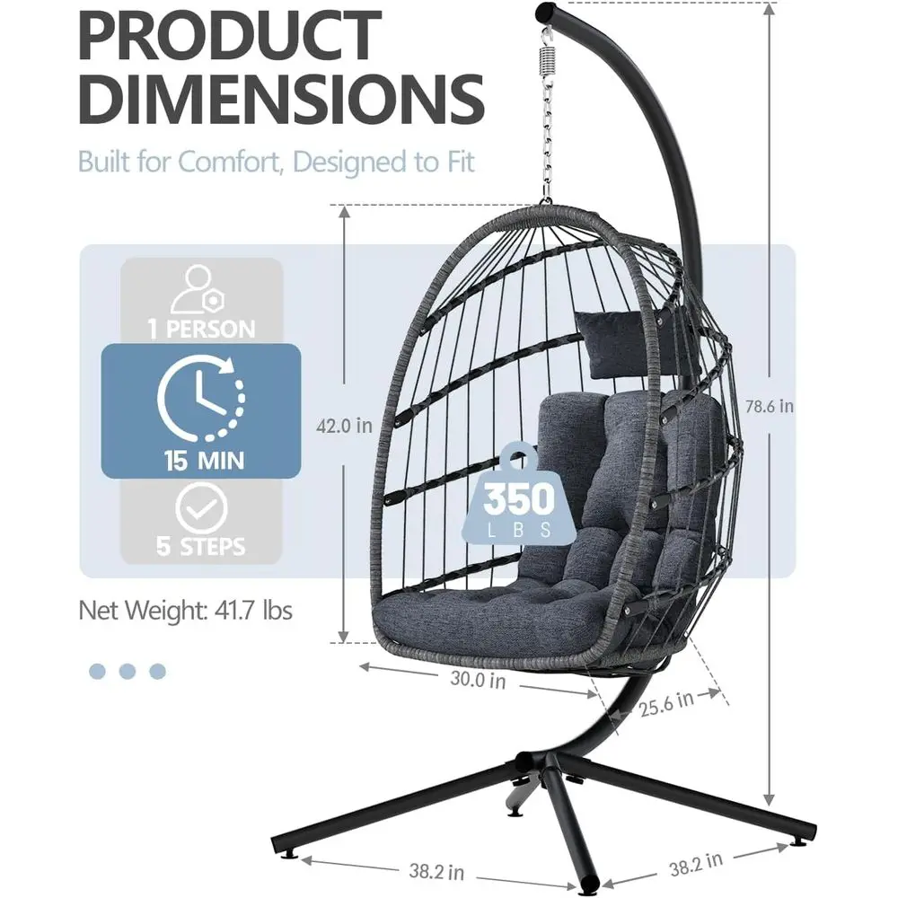 Kursi Ayun Gantung Bentuk Telu - Hanging Egg Chair ulasan dan harga