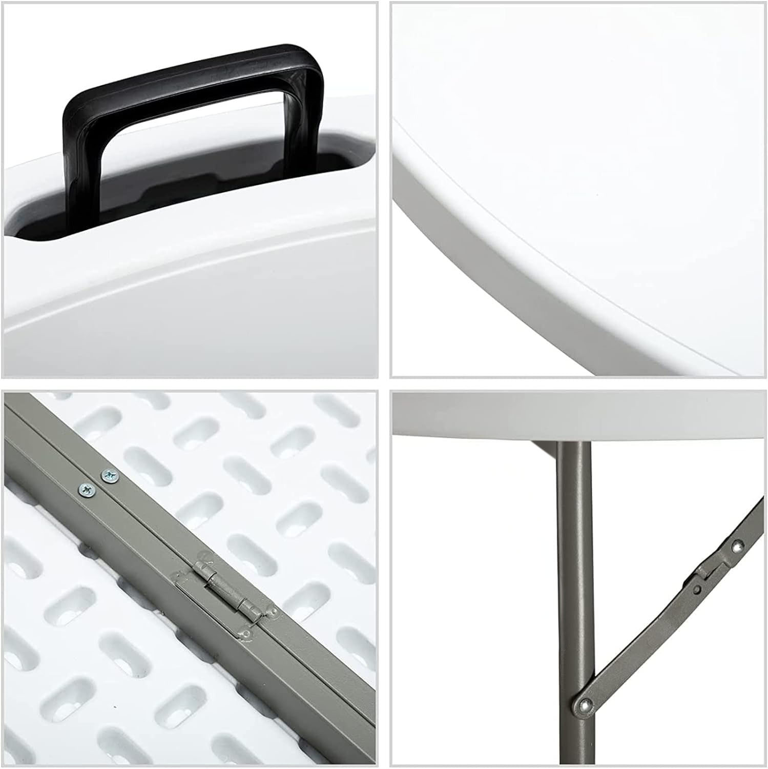 Meja Bundar Lipat Plastik Puti - Outdoor Furniture In Sale ulasan dan harga