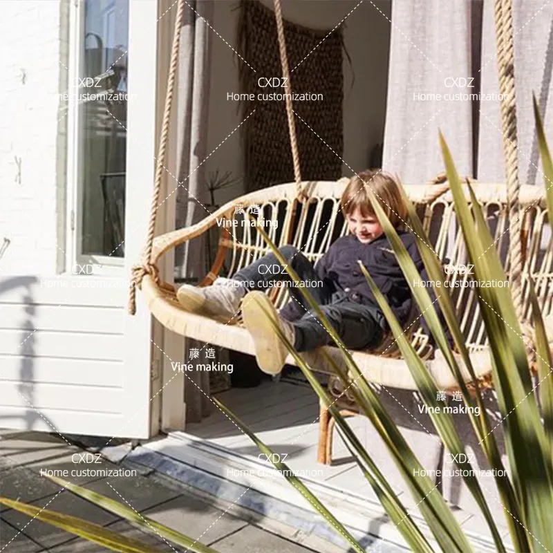 Kursi Gantung Rotan Ganda untu - Outdoor Furniture Japanese Style ulasan dan harga