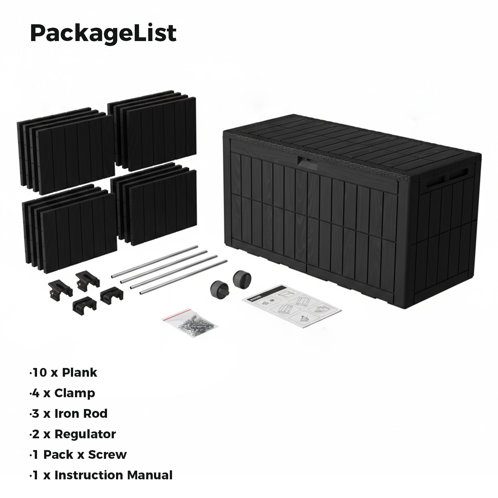 Kotak Penyimpanan Luar Ruangan - Outdoor Furniture Resin ulasan dan harga