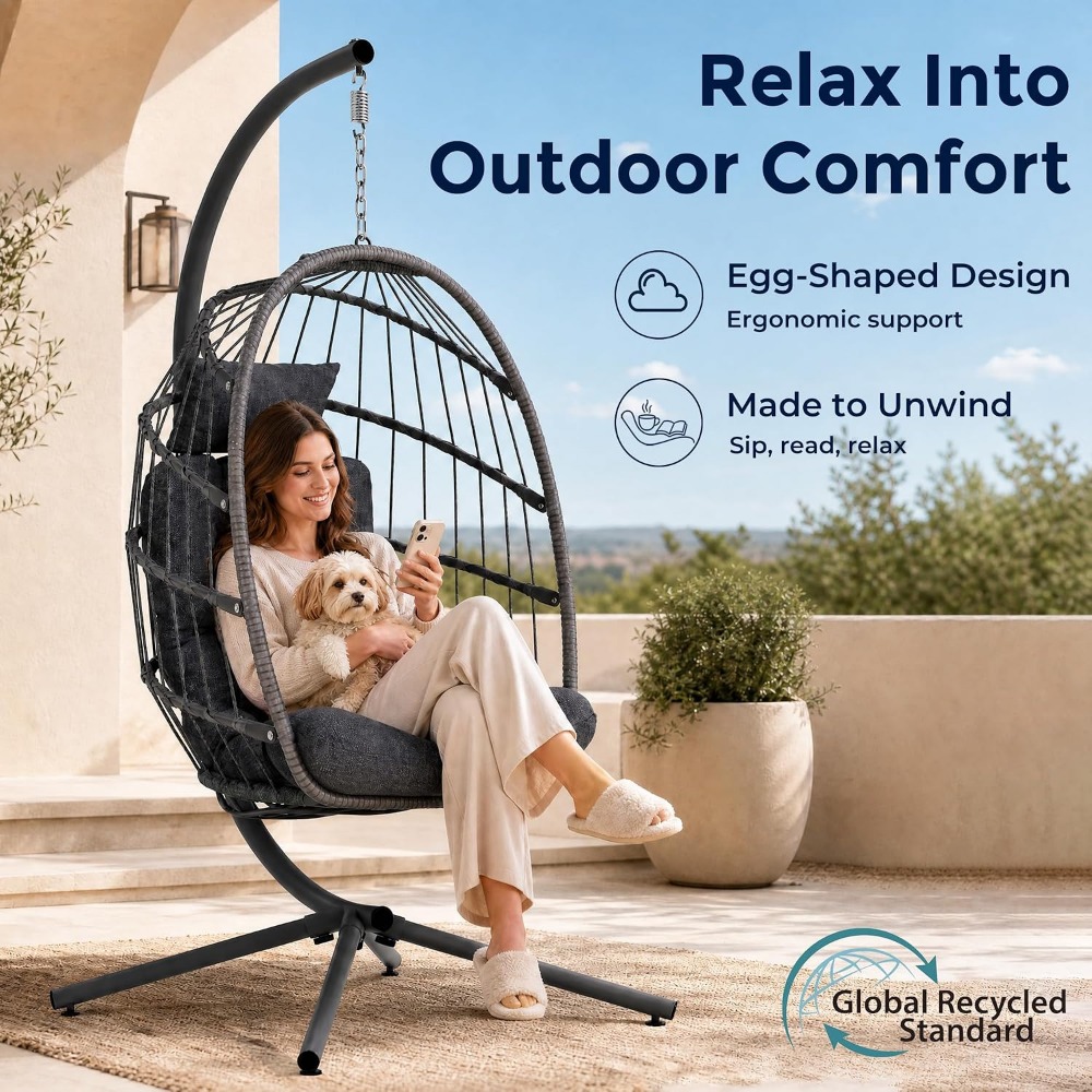 Kursi Telur Gantung Outdoor de - Hanging Egg Chair ulasan dan harga