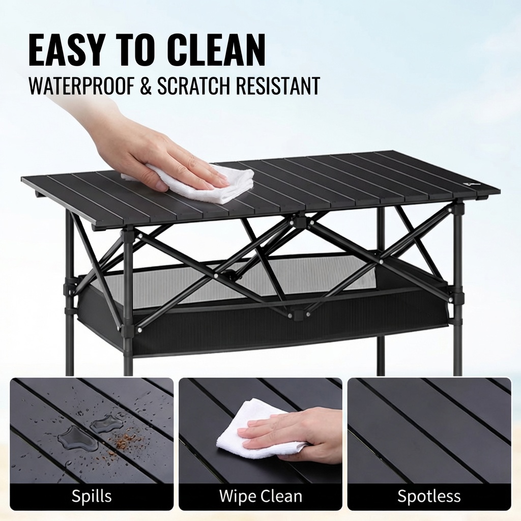 Meja Lipat Portabel untuk Luar - Folding Picnic Table ulasan dan harga