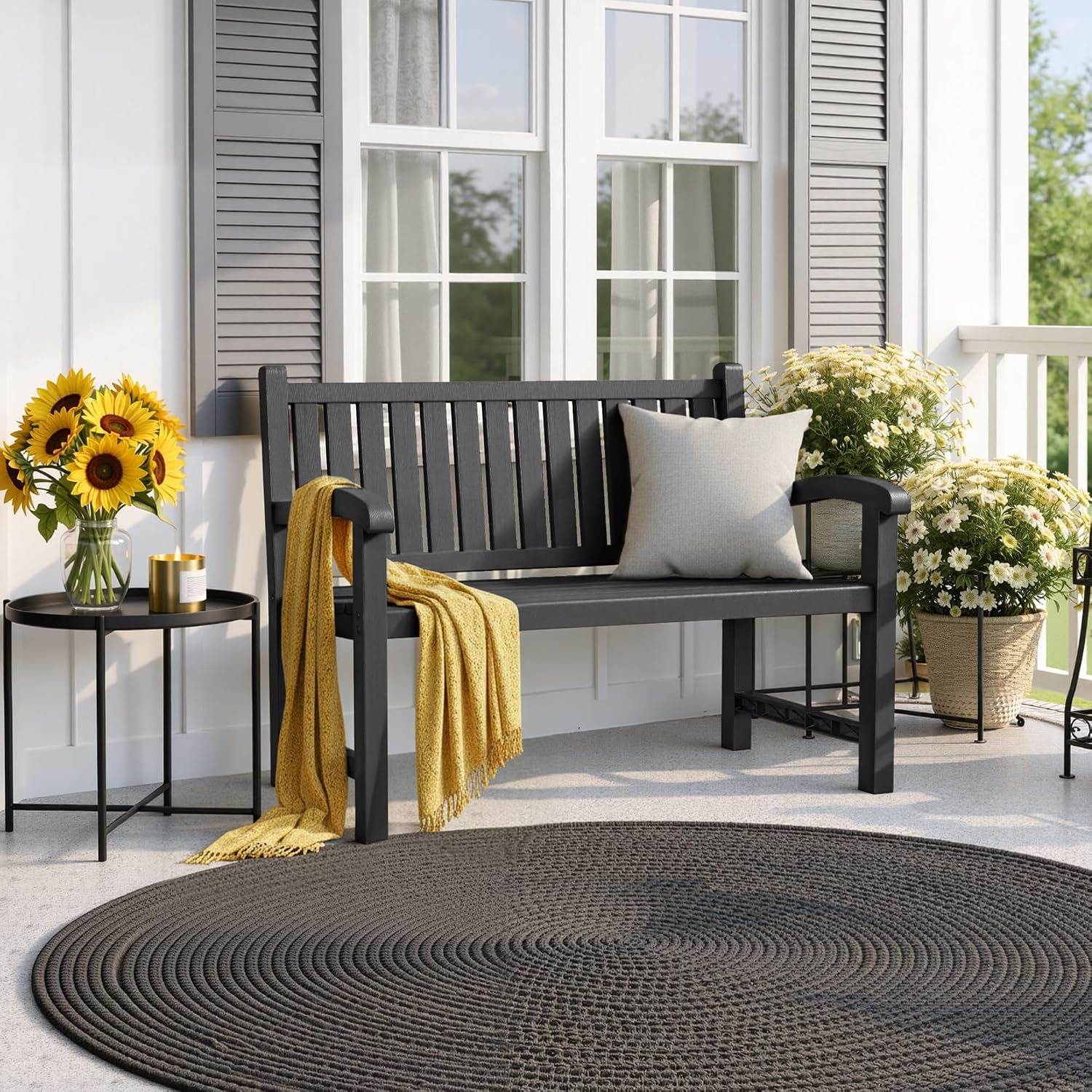Bangku Taman 2 Orang dari Resi - Outdoor Furniture Resin ulasan dan harga