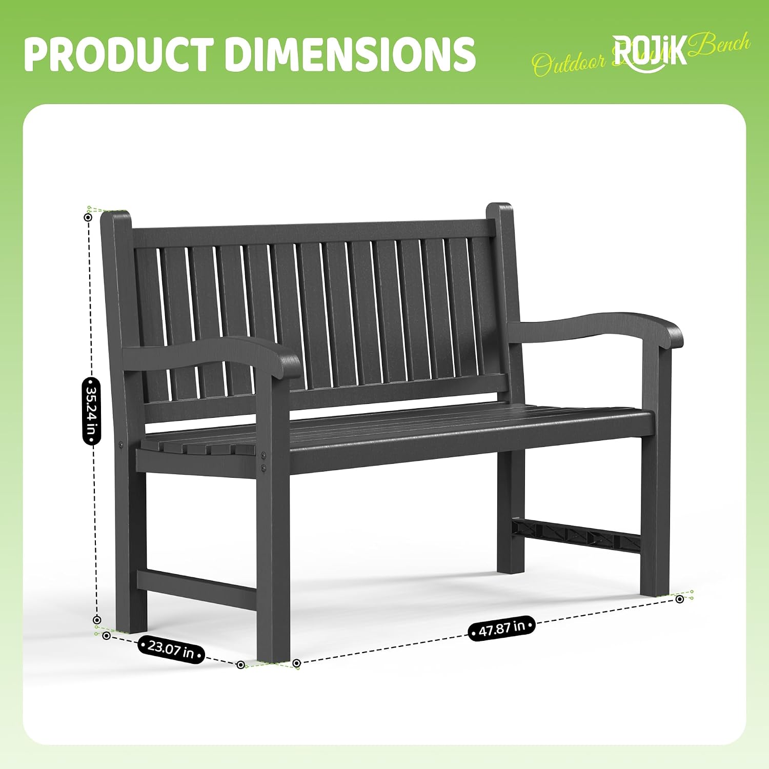 Bangku Taman 2 Orang dari Resi - Outdoor Furniture Resin ulasan dan harga