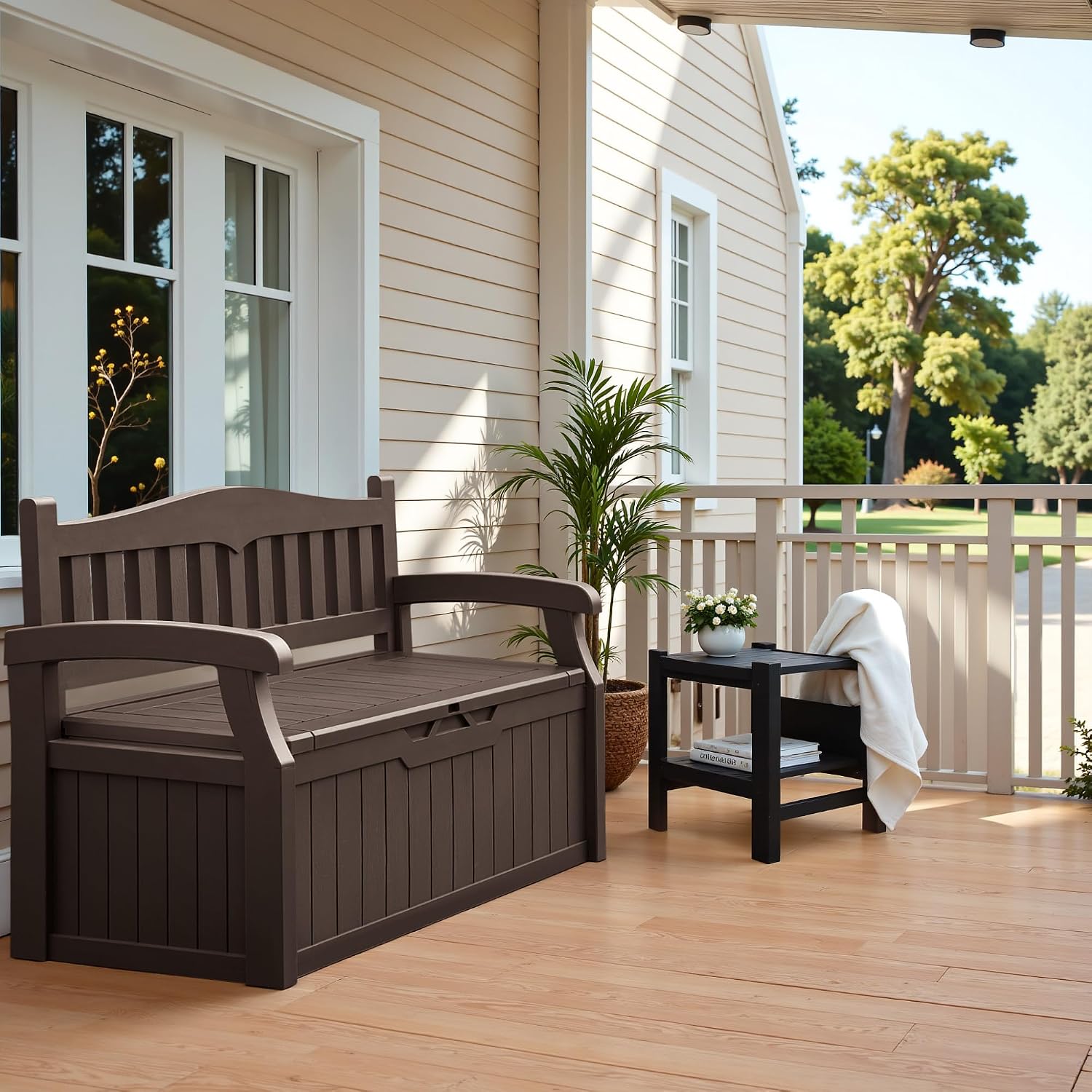 Kotak Penyimpanan Luar Ruangan - Outdoor Furniture Resin ulasan dan harga