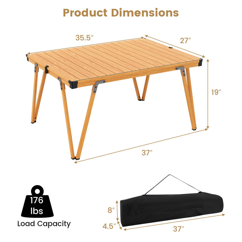 Meja Piknik Lipat Tunggal 93 x - Folding Picnic Table ulasan dan harga