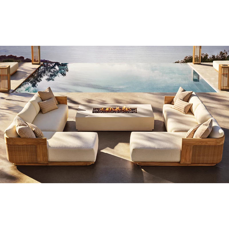 Set Sofa Modular Luar Ruangan  - Outdoor Furniture Teak ulasan dan harga